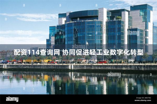 配资114查询网 协同促进轻工业数字化转型